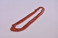 Collana corallo rosso (3 giri)